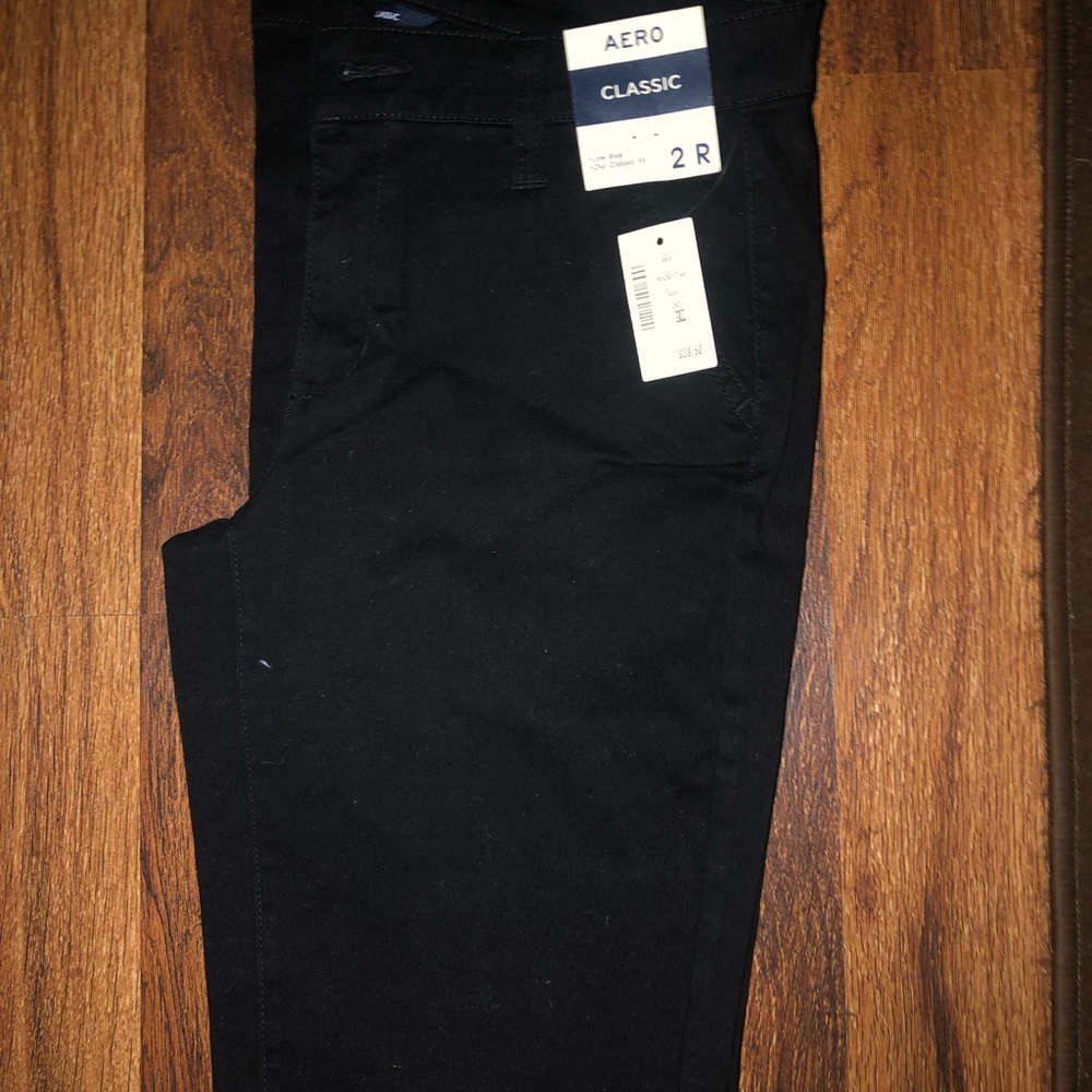 NWT Aeropostale black khakis
